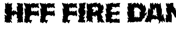HFF Fire Dancer font preview